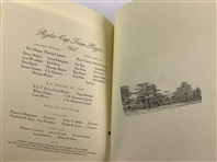 2007 Ryder Cup Gala 60th Anniversary Celebration Program & Menu at Portland Golf Club