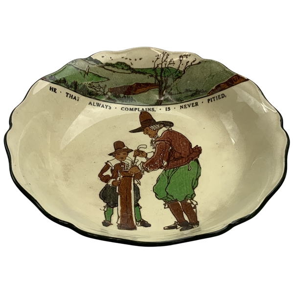 Royal Doulton Chas. Crombie Golf Series Ware Ceramic Bowl Pattern