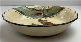 Royal Doulton Chas. Crombie Golf Series Ware Ceramic Bowl Pattern