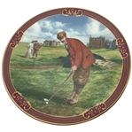 Royal Worcester Golfing Collection Porcelain Decorative Plate The Clubhouse by Melvyn Buckley