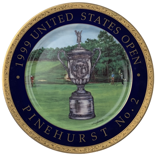1999 U.S. Open Pinehurst No. 2 Commemorative Porcelain Plate by Merry Scotland Designs