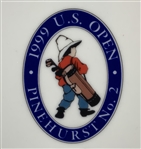 1999 U.S. Open Pinehurst No. 2 Commemorative Porcelain Plate by Merry Scotland Designs