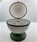 Vintage Czechoslovakian Golf Ball Theme Smoking Set The 19th Hole
