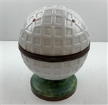 Vintage Czechoslovakian Golf Ball Theme Smoking Set The 19th Hole