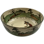 Vintage Royal Doulton Chas. Crombie Golfers Series Ware Earthenware Bowl