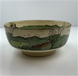 Vintage Royal Doulton Chas. Crombie Golfers Series Ware Earthenware Bowl