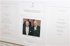 Multi-Signed Augusta National GC 1994 100th Birthday Celebration Dinner Menu for Ike Grainger & Joe Bryan