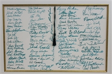 Multi-Signed Augusta National GC 1994 100th Birthday Celebration Dinner Menu for Ike Grainger & Joe Bryan