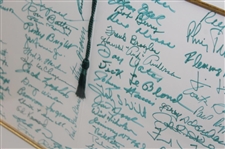 Multi-Signed Augusta National GC 1994 100th Birthday Celebration Dinner Menu for Ike Grainger & Joe Bryan