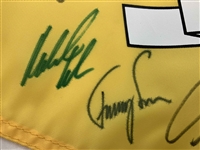 US & Europe 26x Signed 2008 Ryder Cup at Valhalla Flag w/ Flags JSA ALOA