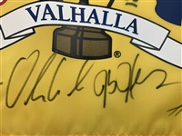 US & Europe 26x Signed 2008 Ryder Cup at Valhalla Flag w/ Flags JSA ALOA