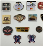 A Collection of 31 Golf Themed Lapel Pins Representing Major Championships and Organizations