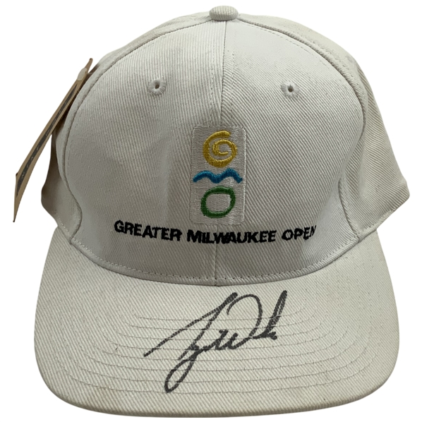 Tiger Woods Signed 1996 Greater Milwaukee Open Pro Debut Nike Hat w/ Tags JSA ALOA