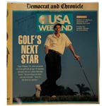 Tiger Woods Early Signed 1992 USA Weekend Newspaper Magazine Golfs Next Star Supplement Cover PSA DNA LOA