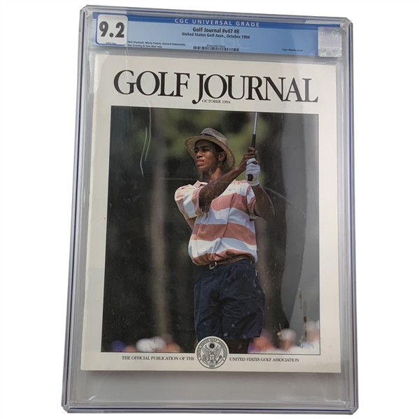 1994 Golf Journal Volume 47 Number 8 Tiger Woods Cover CGC 9.2