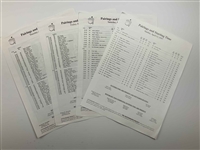 Tiger Woods Signed 1997 Masters Journal w/Pairing Sheet Set JSA ALOA
