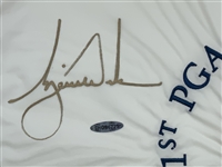 Tiger Woods Signed 1999 PGA Championship at Medinah Flag Upper Deck Authenticated