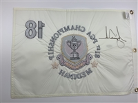 Tiger Woods Signed 1999 PGA Championship at Medinah Flag Upper Deck Authenticated