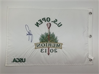 Justin Rose Signed 2013 US Open at Merion Flag JSA ALOA