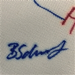 Dual-Team Signed 2021 Walker Cup at Seminole Embroidered Flag JSA ALOA