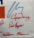 Dual-Team Signed 2021 Walker Cup at Seminole Embroidered Flag JSA ALOA