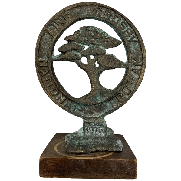 1976 Bing Crosby National Pro-Am Contestant Gift on Wood Base
