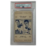 1949 Turf Cigarettes 50 Sports Series #1 Henry Cotton and #26 Ernie Roderick Panel PSA 4 VG-EX