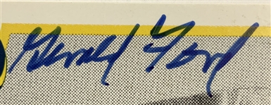Gerald Ford Signed 1991 College Classics University of Michigan Card JSA #AC56144 