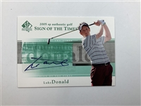 A Collection of Seven Autographed Professional Golf Trading Cards Including Gary Woodland and Louis Oosthuizen