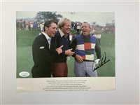 Palmer Signed Big 3 Photo & Green Signed Cherry Hills Info Card JSA