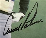 Palmer Signed Big 3 Photo & Green Signed Cherry Hills Info Card JSA