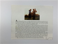 Palmer Signed Big 3 Photo & Green Signed Cherry Hills Info Card JSA