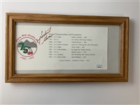 Palmer Signed Big 3 Photo & Green Signed Cherry Hills Info Card JSA