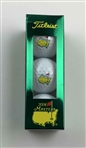 Two Masters Tournament Commemorative Golf Ball Sets Featuring Titleist 2004 and Callaway Arnold Palmer 50th Appearance Editions