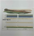 Jordan Spieth Signed Harbour Town Sea Pines Scorecard JSA ALOA