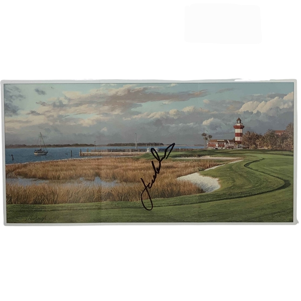 Jordan Spieth Signed Harbour Town Sea Pines Scorecard JSA ALOA