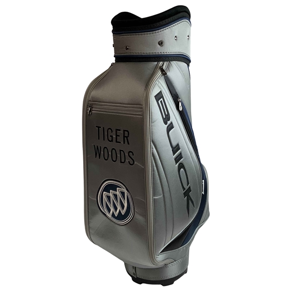 Tiger Woods TW Full Size Nike Buick Logo Silver Golf Bag