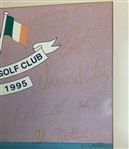 Tiger Woods, US & GB&I Teams Signed 1995 Walker Cup Poster - Framed JSA ALOA