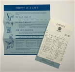 Walter Hagen's Personal Patient Information and Promotional Ephemera. The Presbyterian Hospital, ca. 1960-1965.