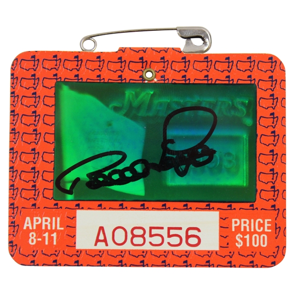 Bernhard Langer Signed 1993 Masters Tournament SERIES Badge #A08556 JSA ALOA
