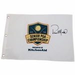 Rocco Mediate Signed 2016 Senior PGA Championship Embroidered Flag JSA ALOA