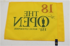 Brian Harman Signed 2023 Open Championship at Royal Liverpool Flag JSA ALOA