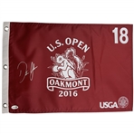 Dustin Johnson Signed 2016 U.S. Open at Oakmont Flag JSA#CN16967