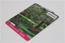 2020 Masters Tournament SERIES Badge #Q06451 - Dustin Johnson Winner