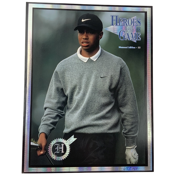 1997 Heroes of the Game Tiger Woods Diamond Edition Number 55 Limited Edition Magazine 65/150