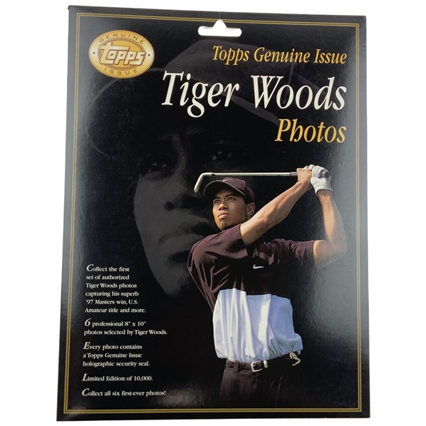1997 Topps Genuine Issue Tiger Woods Golf Limited Edition Authorized Photo Set