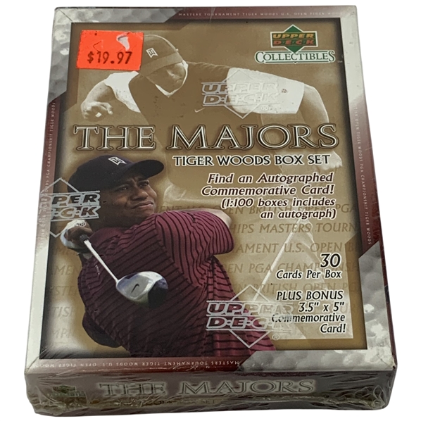 2002 Upper Deck The Majors Tiger Woods Factory Sealed Box Set