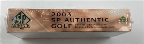 2003 Upper Deck SP Authentic Golf Factory Sealed Hobby Box