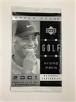 Two Upper Deck Tiger Woods Golf Promotional Items, 2001-2002