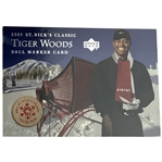 2001 Upper Deck St. Nicks Classic Tiger Woods Ball Marker Card